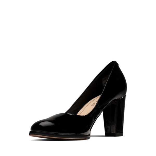 Clarks Womens Kaylin Cara Heels Black | CA-6385019